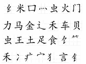 11 Most Common Chinese Radicals