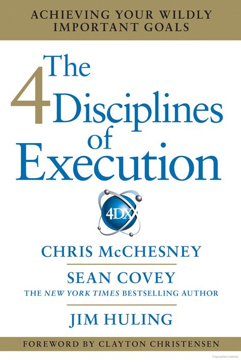 Four Disciplines of Execution – Summary & Book Review